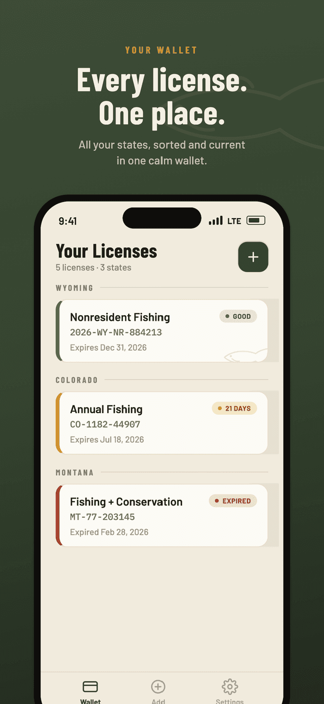 Your license wallet
